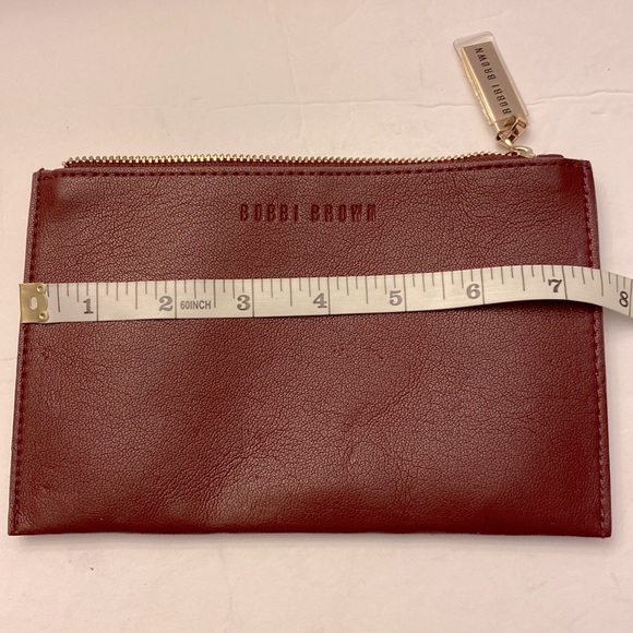 Bobbi Brown mini small zipper pouch 💯 PU, coin purse size 4.5”X 7.5” - Picture 2 of 6